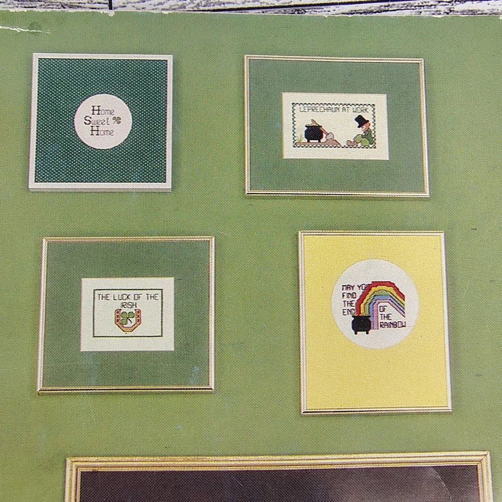 Kount on Kappie It's All Irish 1983 Vintage Cross-Stitch Pattern Book 26 Project